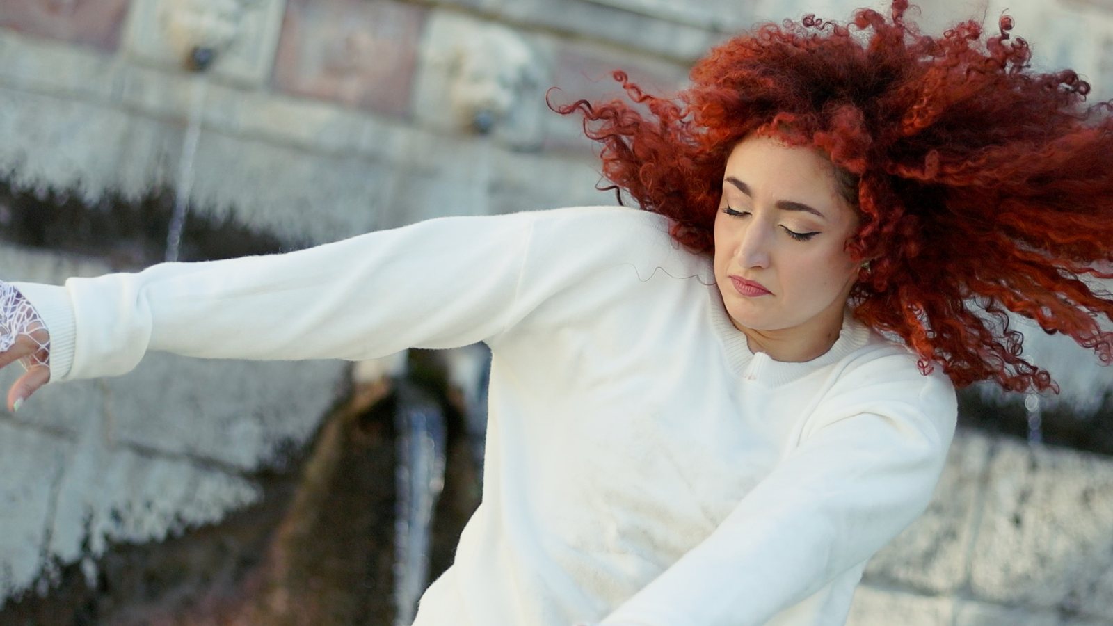 Filming in Italy, Michela Melone