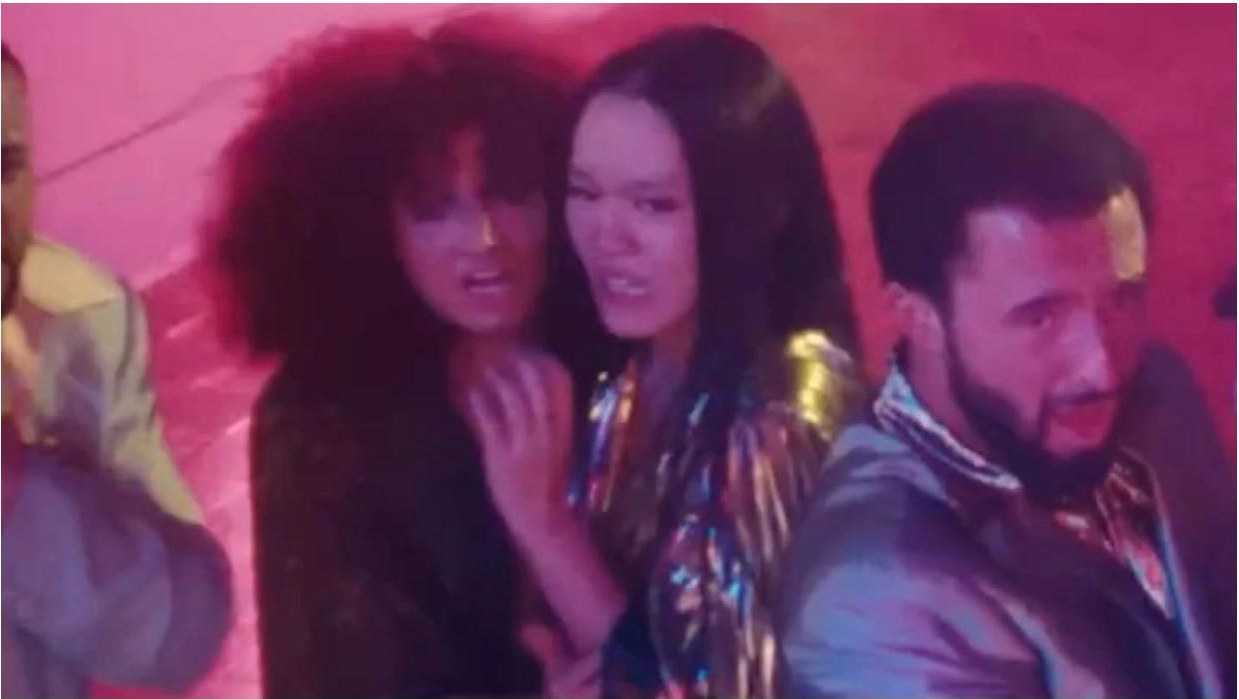 On set, JADE Fantasy music video, Michela Melone