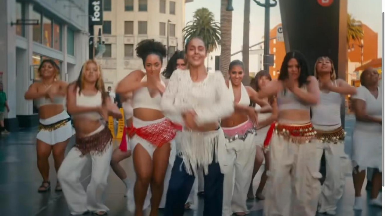 YAS Casablanca dance video on Hollywood Boulevard with dancer Michela Melone